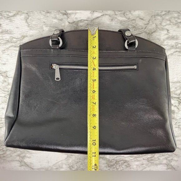Patricia Nash Heritage Leather Poppy Tote Bag BLACK Shoulder Handbag Purse - Picture 10 of 13